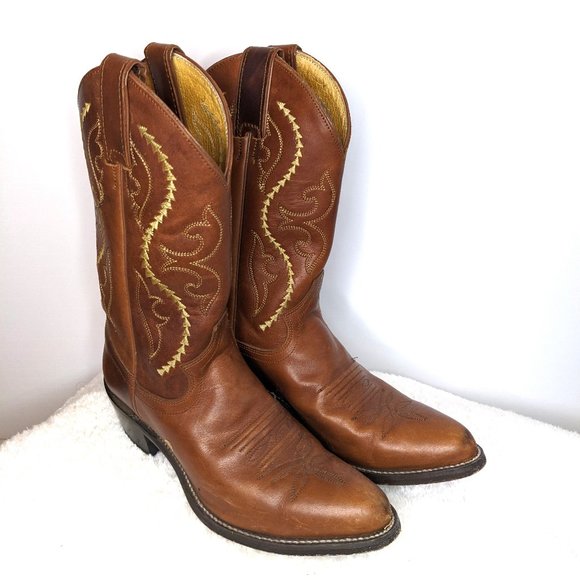 Justin Boots Shoes - Justin brand authentic leather western / cowboy / cowgirl boots, size 5.5